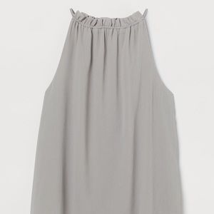 NWOT TAUPE H&M Tie-Detail Sleeveless Top